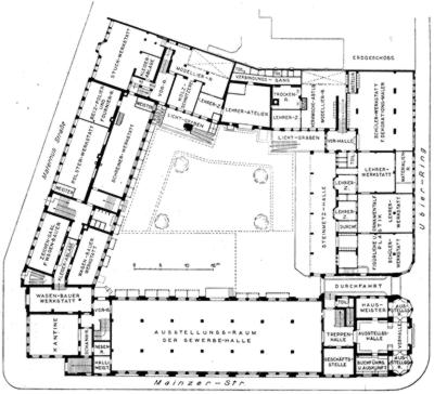 Grundri&szlig; der Kunstgewerbeschule